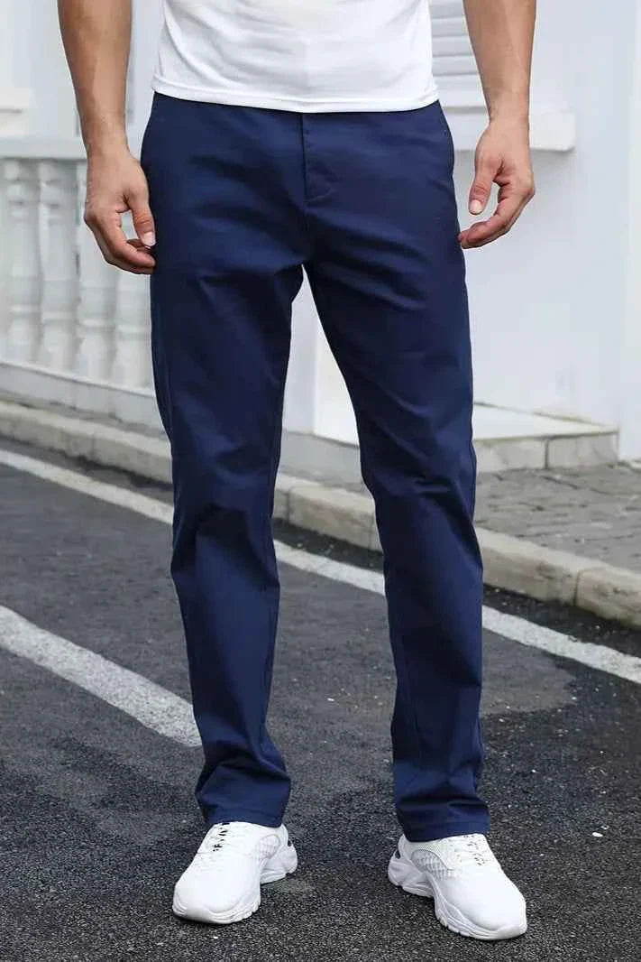 Gambluss R-Navy Regular Fit Cheno Pant - Gambluss Wardrobe