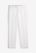 Gambluss White Tuxedo Dress Pants – Premium Formal Fit for Men